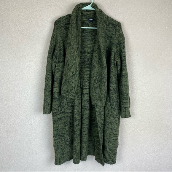 Torrid Open Front Dark Green Black Cardigan L 12 0 - Picture 2 of 12